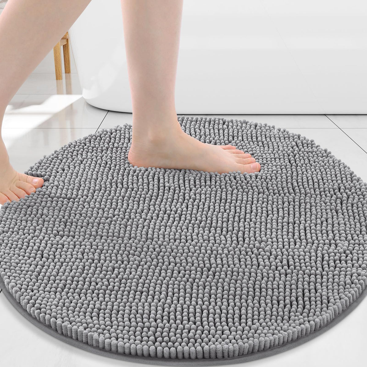 Arotive Bathroom Rugs 24x16, Soft Absorbent Shaggy Chenille Bath Rugs
