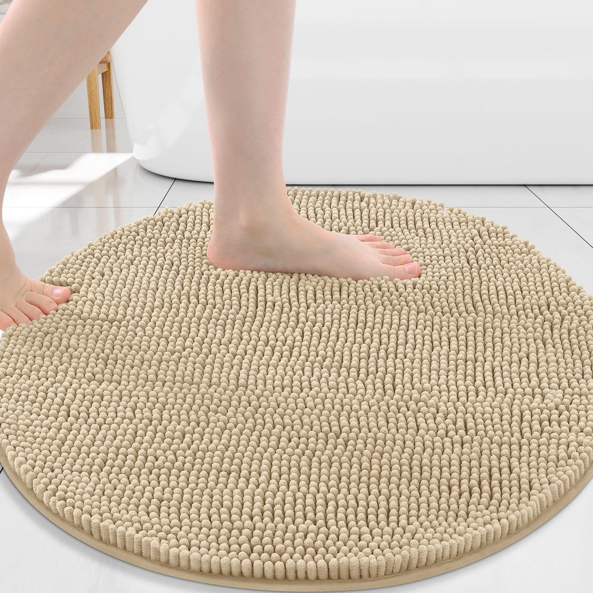 Arotive Bathroom Rugs 24x16, Soft Absorbent Shaggy Chenille Bath Rugs