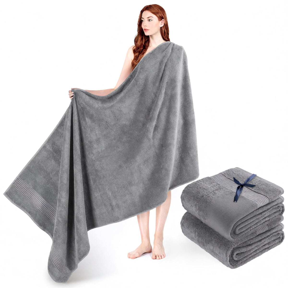American Veteran Towel, Hand Towels for Bathroom Set of 4, 100% Cotton Turkish Hand Towel Sets, Soft Hand Face Towels, Navy Blue Hand Towels