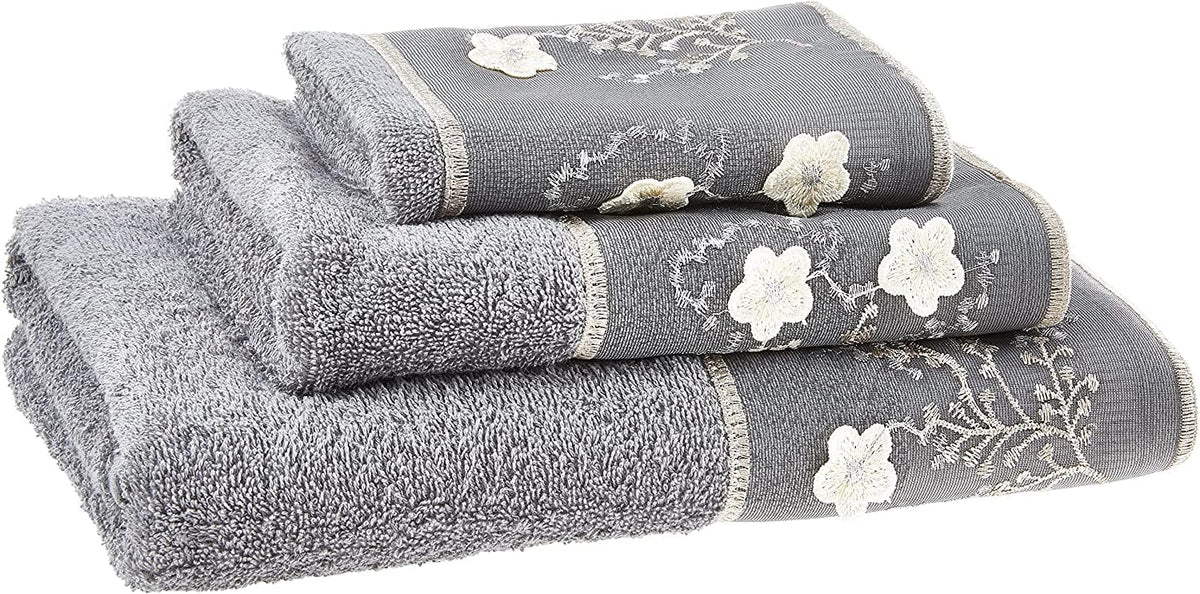 Zahari Home 3 Piece Bath Towels Set for Bathroom, Bath, Hand & Wash Cloths, Decorative Stylish Plush Cotton Washcloths - Showering, Face & Body Washing, Airbnb Essentials & Host Accessories, Beige