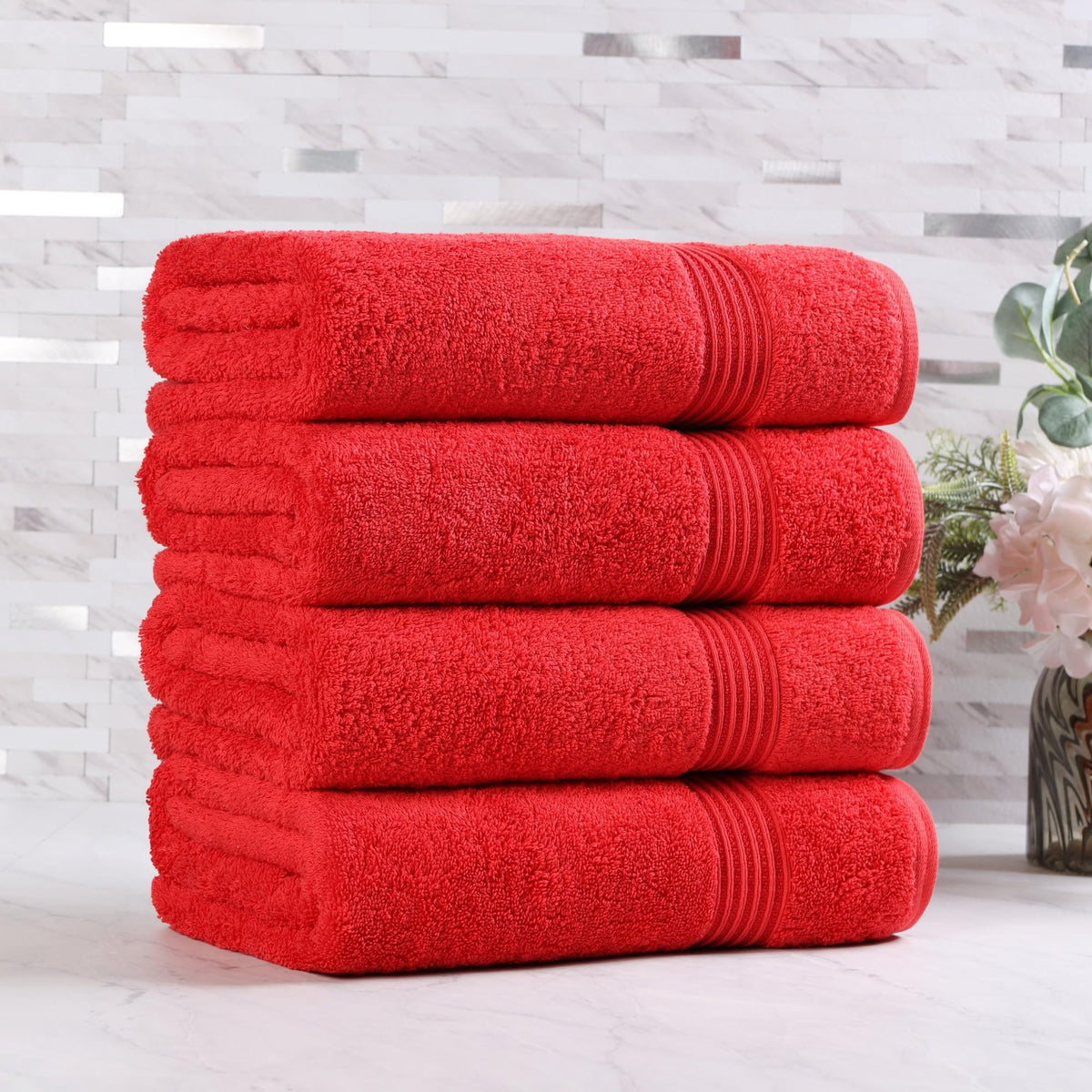 Superior Egyptian Cotton 6-Piece Towel Set, Bathroom Essentials, Towels For Bathroom, Apartment, Airbnb, Guest Bath, Face, Hand, Bath Towels, Washcloths, Absorbent, Fast Drying, Sage
