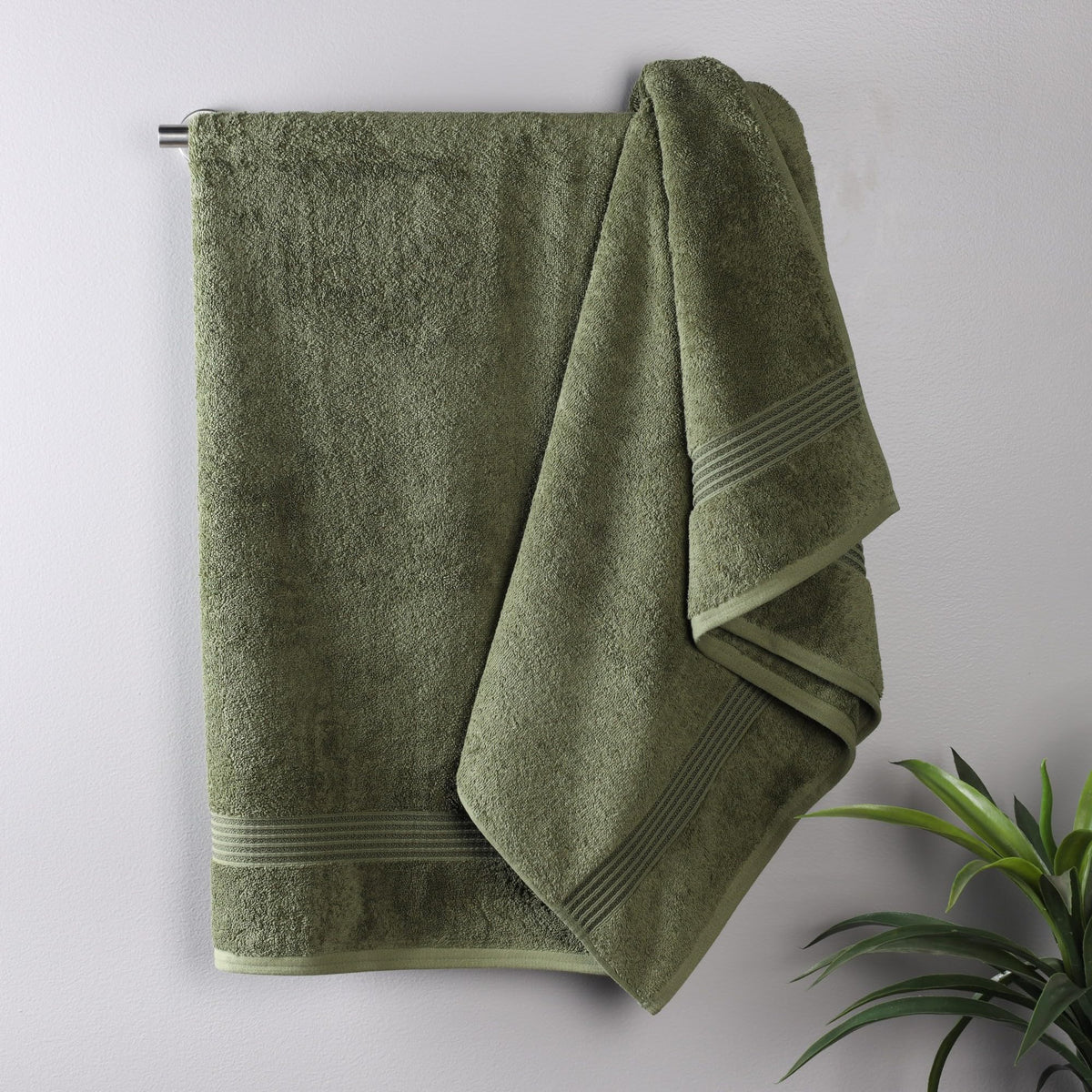 Superior Egyptian Cotton 6-Piece Towel Set, Bathroom Essentials, Towels For Bathroom, Apartment, Airbnb, Guest Bath, Face, Hand, Bath Towels, Washcloths, Absorbent, Fast Drying, Sage