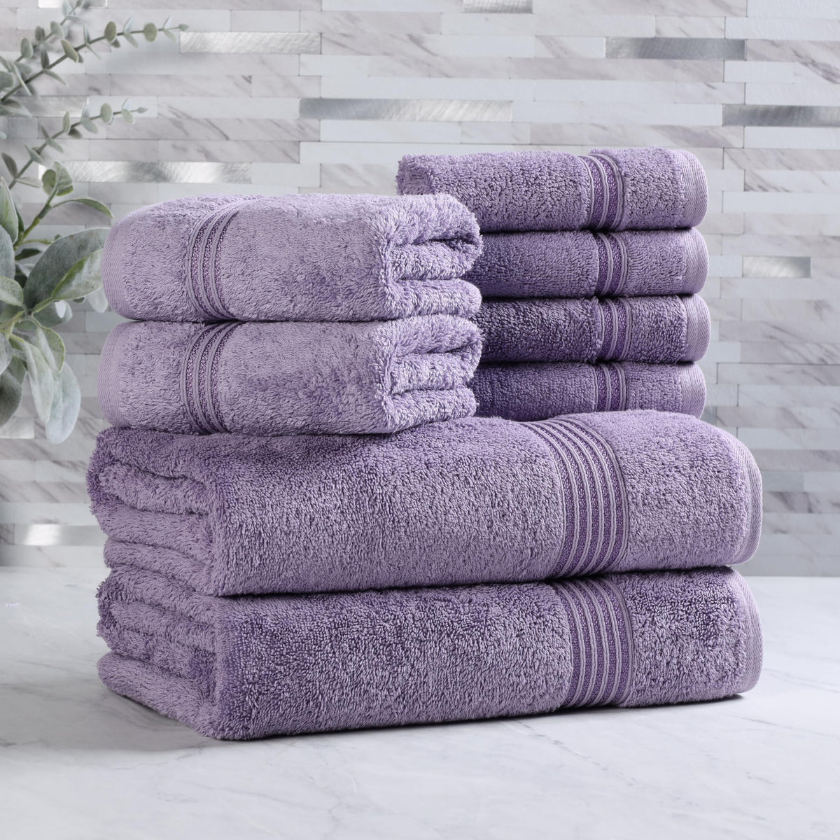 Superior Egyptian Cotton 6-Piece Towel Set, Bathroom Essentials, Towels For Bathroom, Apartment, Airbnb, Guest Bath, Face, Hand, Bath Towels, Washcloths, Absorbent, Fast Drying, Sage