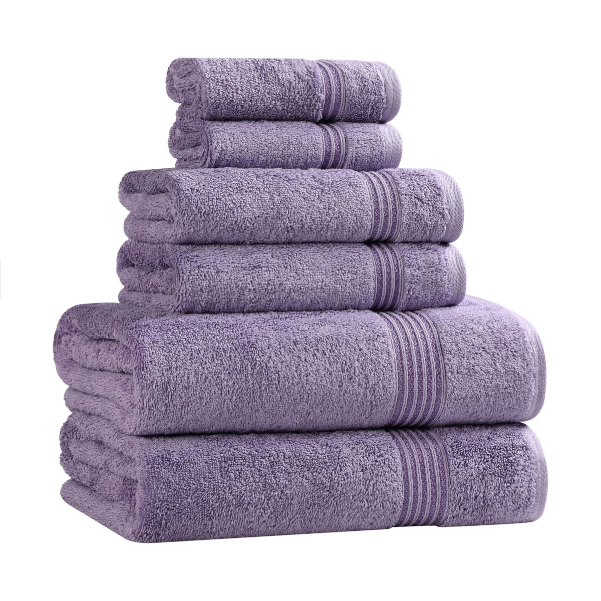 Superior Egyptian Cotton 6-Piece Towel Set, Bathroom Essentials, Towels For Bathroom, Apartment, Airbnb, Guest Bath, Face, Hand, Bath Towels, Washcloths, Absorbent, Fast Drying, Sage