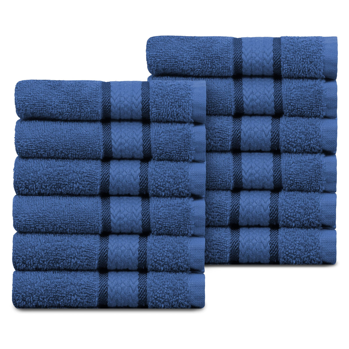 COTTON CRAFT Ultra Soft Hand Towels - 6 Pack 100% Ringspun Cotton Towel Set