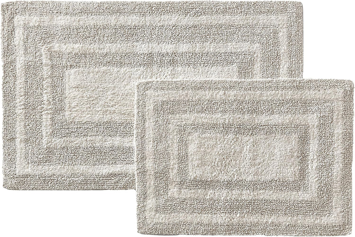 Eddie Bauer - 100% Cotton Bath Rugs, Absorbent Plush Bathroom Mats, 2 Pack