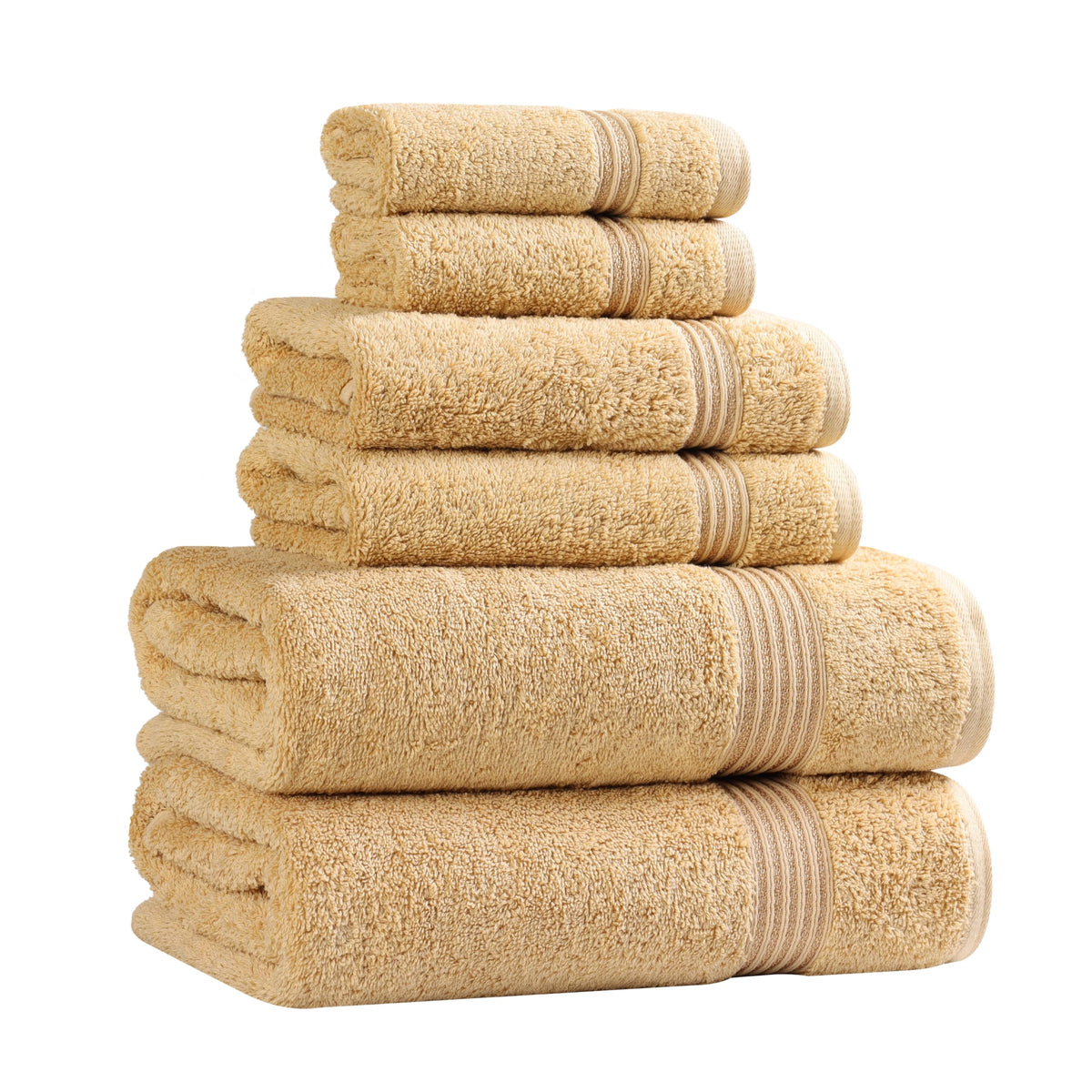 Superior Egyptian Cotton 6-Piece Towel Set, Bathroom Essentials, Towels For Bathroom, Apartment, Airbnb, Guest Bath, Face, Hand, Bath Towels, Washcloths, Absorbent, Fast Drying, Sage