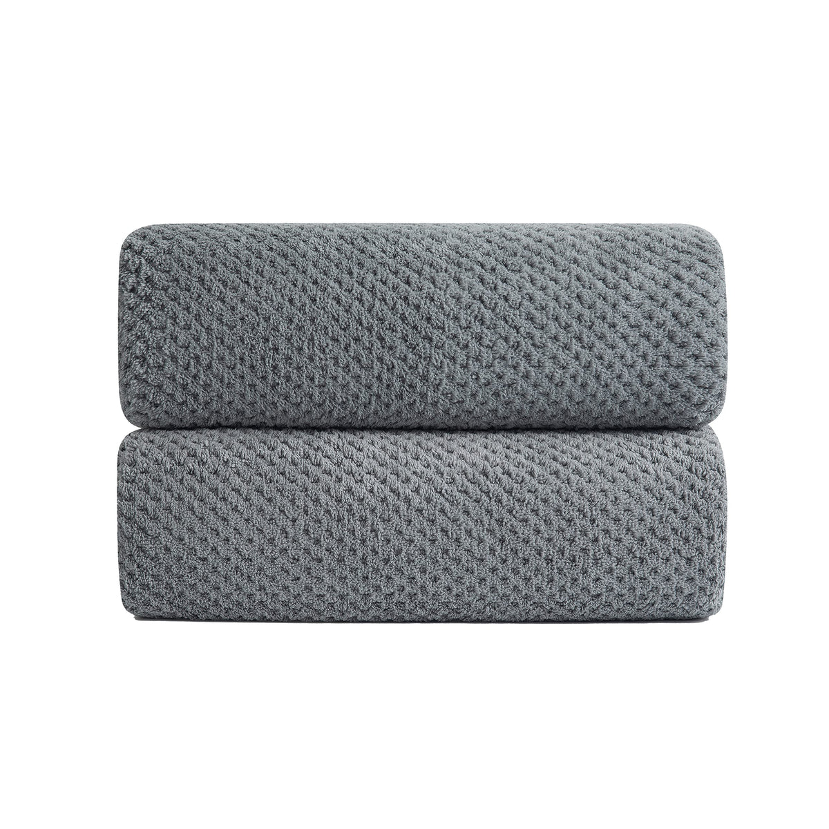 8-Piece Bath Towel Set, 2 Extra Large Bath Towel Sheets, 2 Hand Towels and 4 Washcloths - Highly Absorbent Quick Dry Polyester,Ultra Soft Towel Set for Bathroom, Waffle Weave Design, Pack of 8, Green