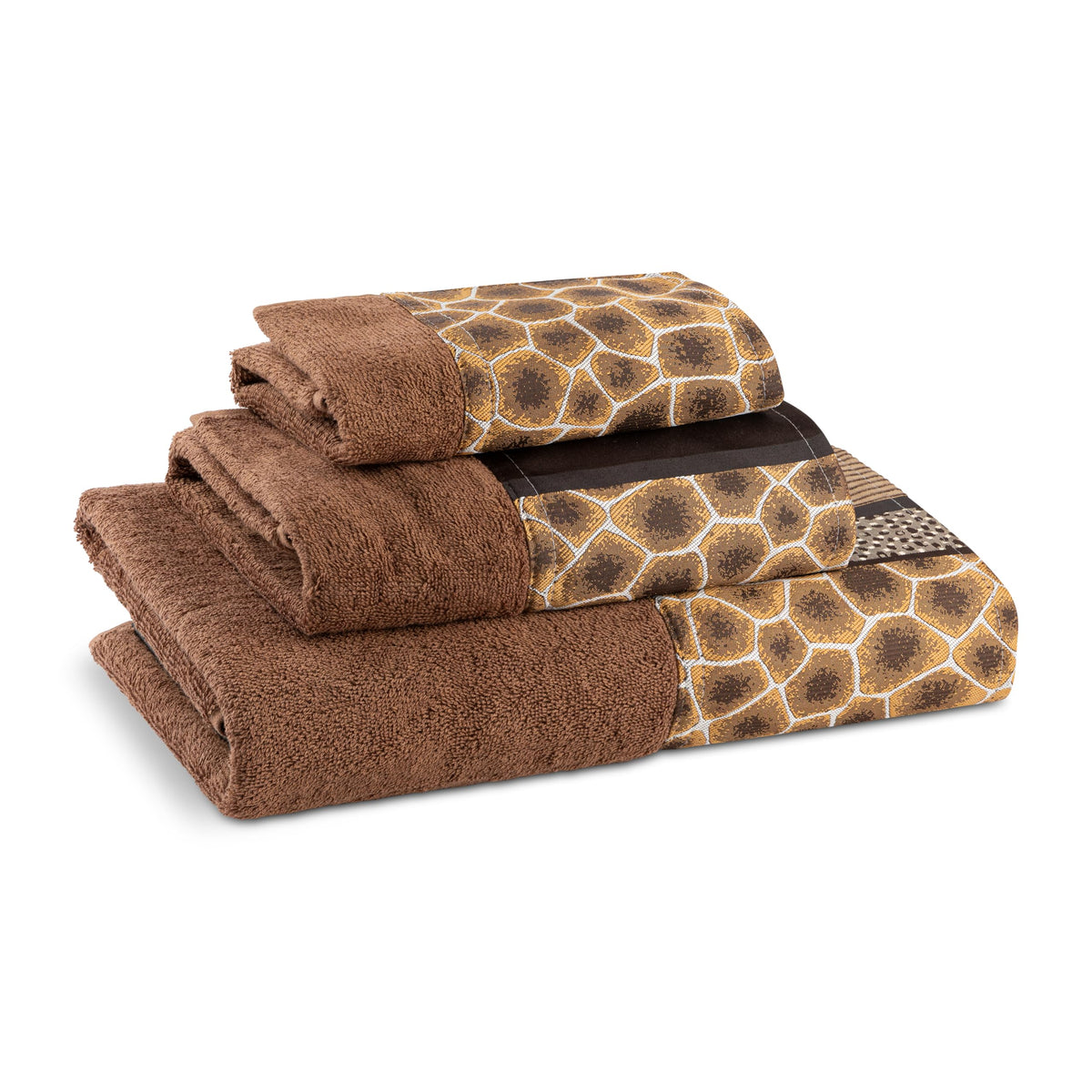 Zahari Home Elegant Rose Classic Luxury Bath Towel Set - 3 Piece Towel Set - Bath Towel, Hand Towel and Wash Towel for Contemporary Bathroom Decor