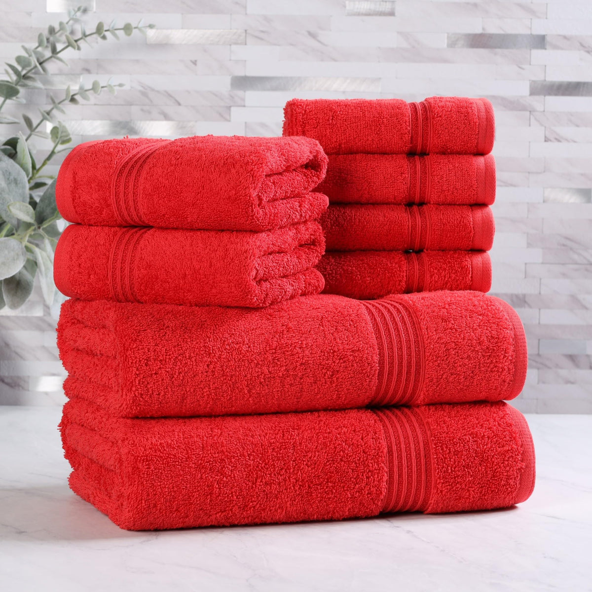 Superior Egyptian Cotton 6-Piece Towel Set, Bathroom Essentials, Towels For Bathroom, Apartment, Airbnb, Guest Bath, Face, Hand, Bath Towels, Washcloths, Absorbent, Fast Drying, Sage