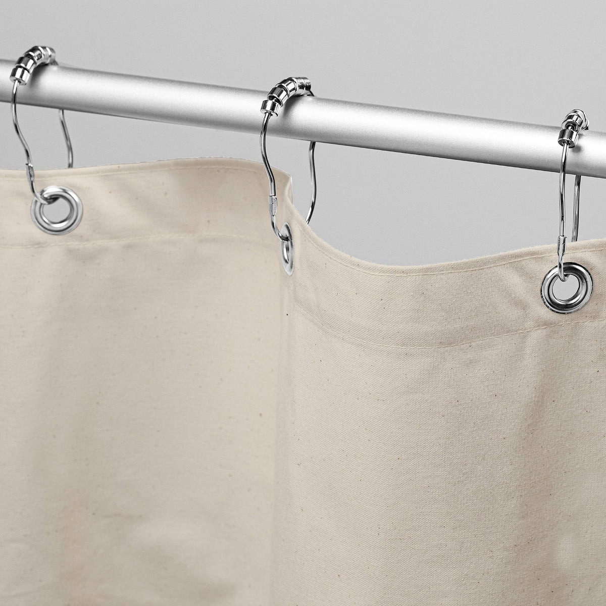 Bean Products Natural Cotton Bathtub Shower Curtain Liner- 70" x 72"