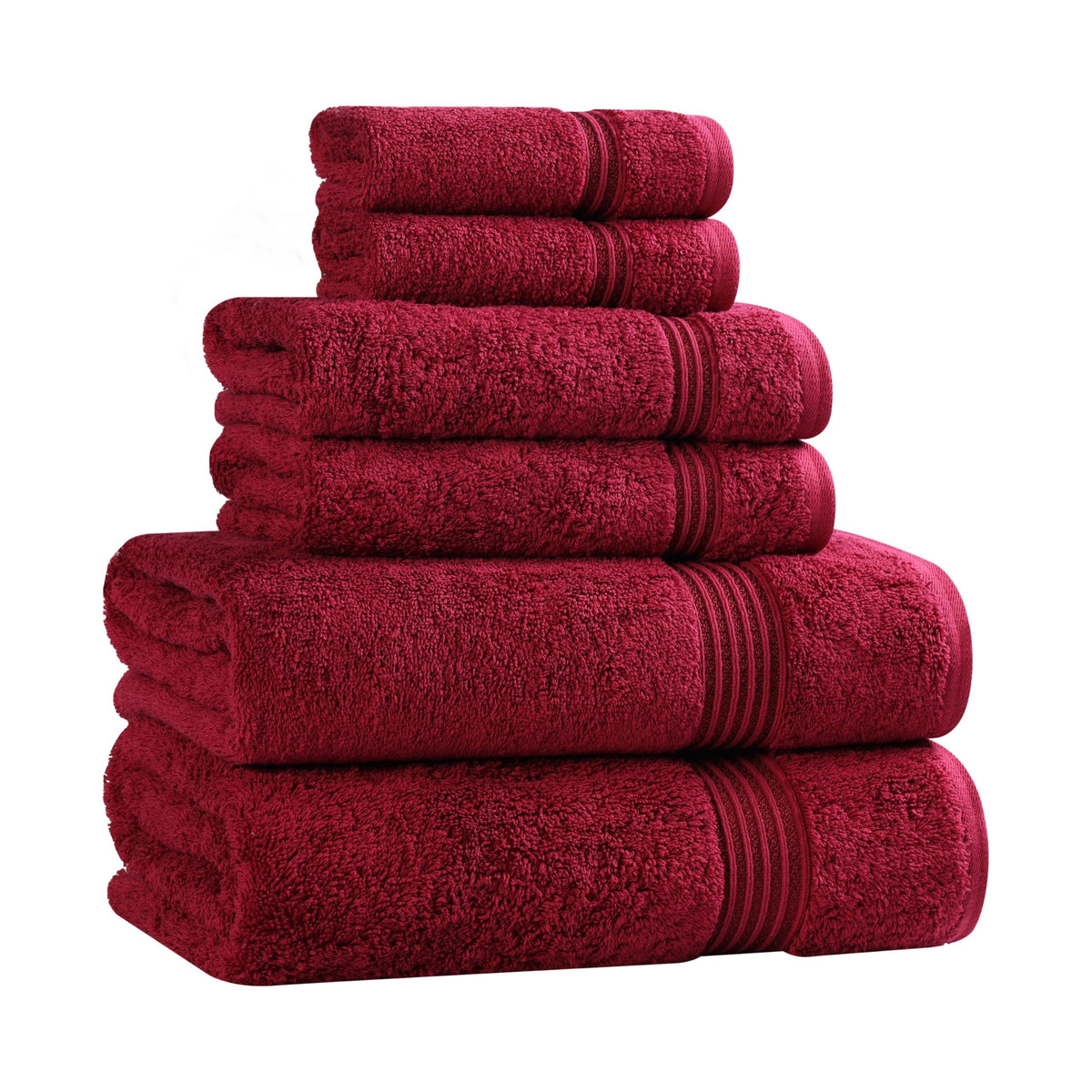 Superior Egyptian Cotton 6-Piece Towel Set, Bathroom Essentials, Towels For Bathroom, Apartment, Airbnb, Guest Bath, Face, Hand, Bath Towels, Washcloths, Absorbent, Fast Drying, Sage