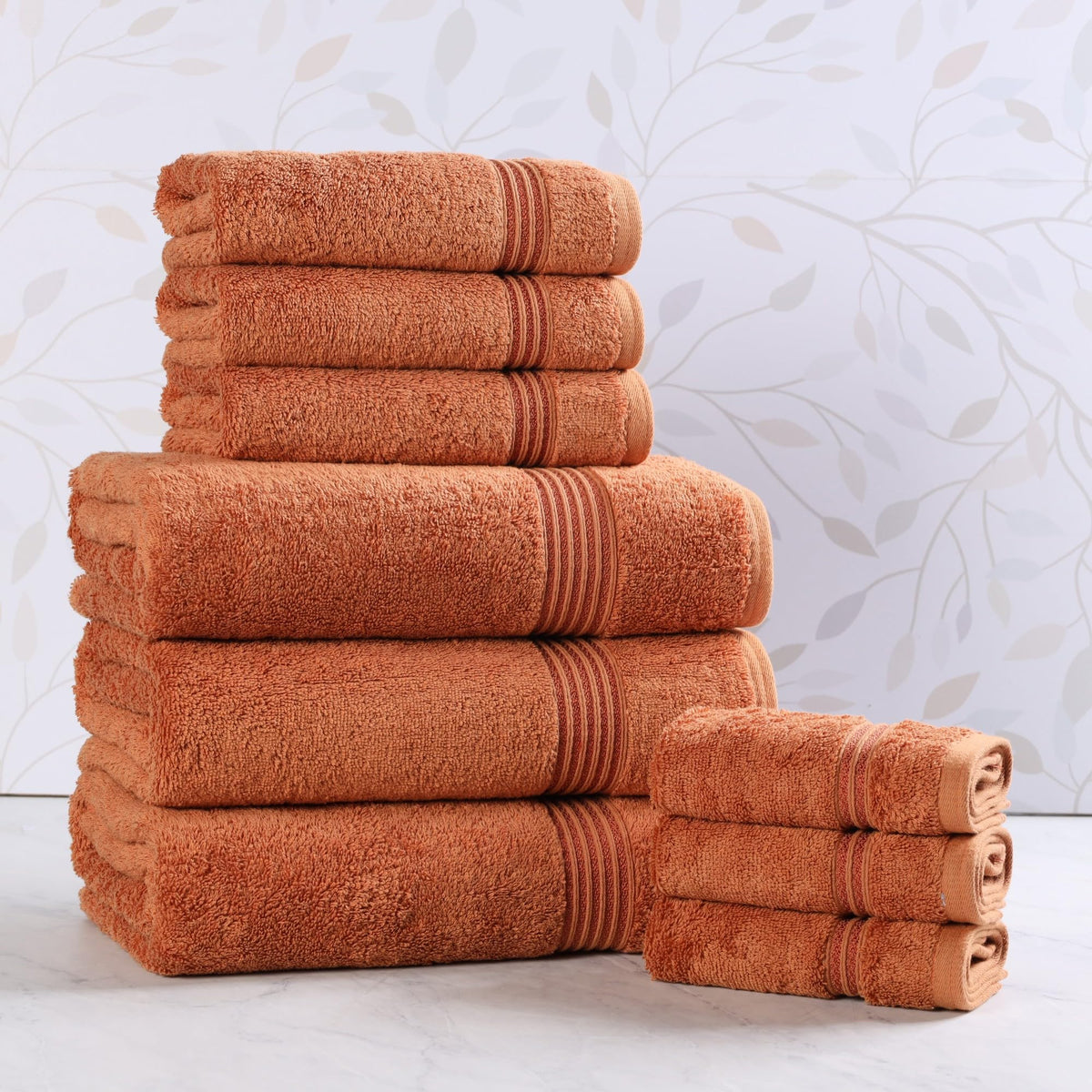 Superior Egyptian Cotton 6-Piece Towel Set, Bathroom Essentials, Towels For Bathroom, Apartment, Airbnb, Guest Bath, Face, Hand, Bath Towels, Washcloths, Absorbent, Fast Drying, Sage