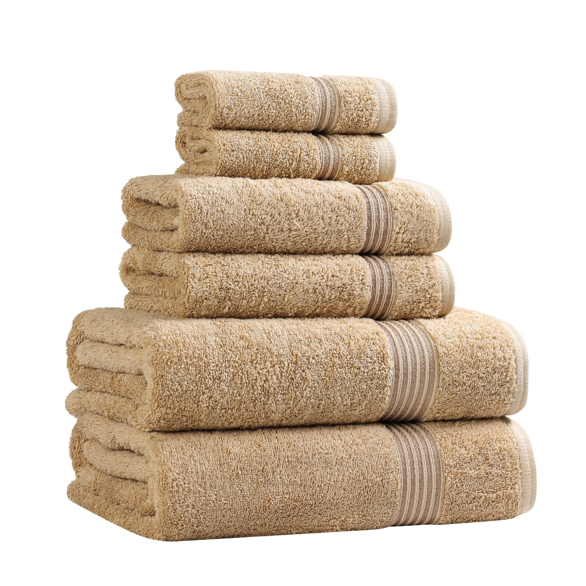 Superior Egyptian Cotton 6-Piece Towel Set, Bathroom Essentials, Towels For Bathroom, Apartment, Airbnb, Guest Bath, Face, Hand, Bath Towels, Washcloths, Absorbent, Fast Drying, Sage