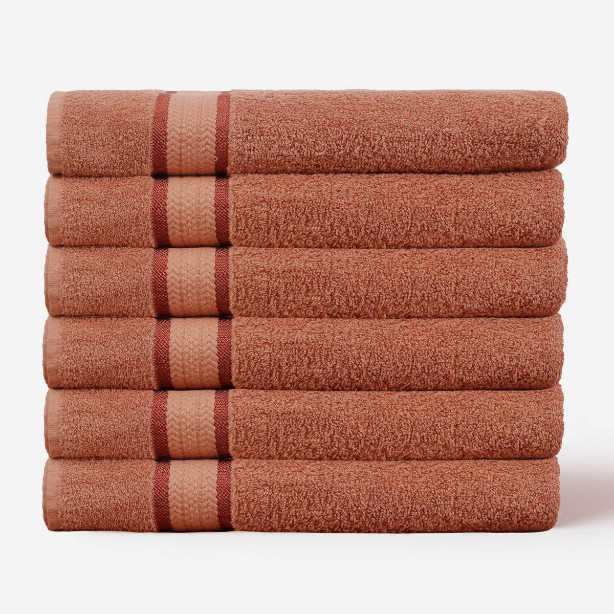 COTTON CRAFT Ultra Soft Hand Towels - 6 Pack 100% Ringspun Cotton Towel Set