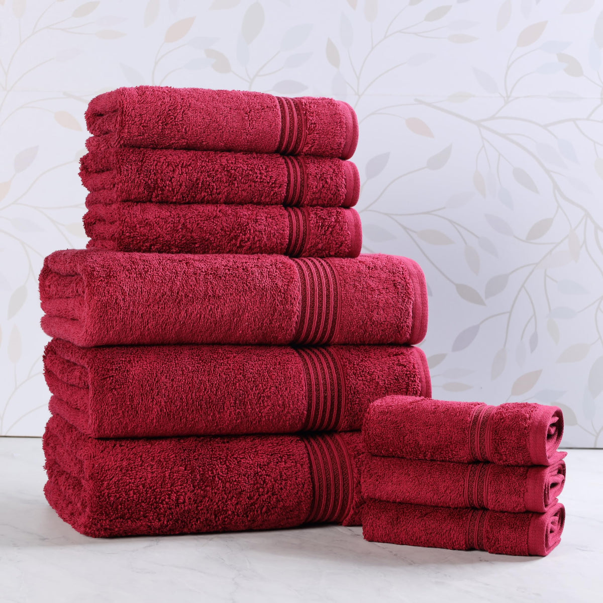 Superior Egyptian Cotton 6-Piece Towel Set, Bathroom Essentials, Towels For Bathroom, Apartment, Airbnb, Guest Bath, Face, Hand, Bath Towels, Washcloths, Absorbent, Fast Drying, Sage