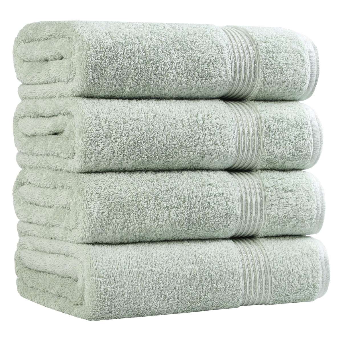 Superior Egyptian Cotton 6-Piece Towel Set, Bathroom Essentials, Towels For Bathroom, Apartment, Airbnb, Guest Bath, Face, Hand, Bath Towels, Washcloths, Absorbent, Fast Drying, Sage
