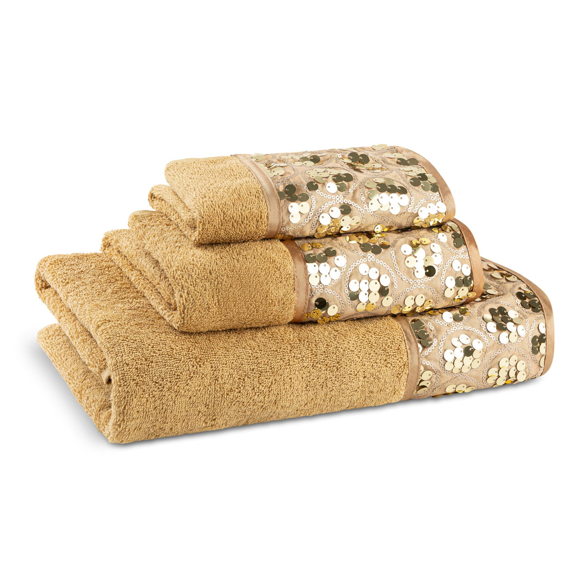 Zahari Home Elegant Rose Classic Luxury Bath Towel Set - 3 Piece Towel Set - Bath Towel, Hand Towel and Wash Towel for Contemporary Bathroom Decor