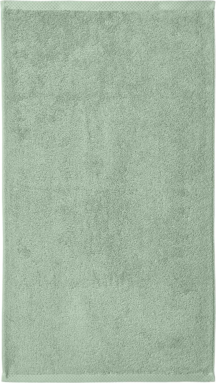 Amazon Basics Lightweight Quick-Dry Hand Towels, 100% Cotton, 28" x 16", Seafoam Green, 8-Pack